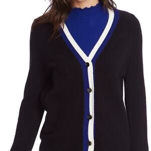 Court and Rowe Cardigan Sweater Long Sleeve Striped Size Small Cozy